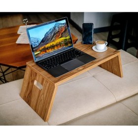 Resim Bk Gift Ahşap Katlanabilir Organizer Notebook Laptop Sehpası 