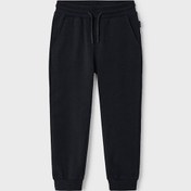 Resim Erkek Çocuk Bağcıklı Cepli Jogger Eşofman Altı - Siyah SIYAH 