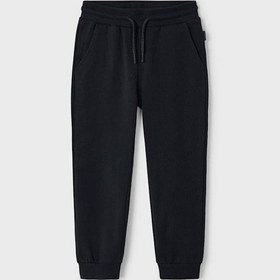 Resim Erkek Çocuk Bağcıklı Cepli Jogger Eşofman Altı - Siyah SIYAH 