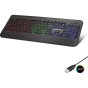 Resim Hadron Venüs Shopping Kablolu Oyuncu Klavye LED Q Siyah HDX2607 