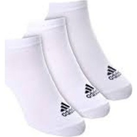 Resim Aa2311 Adidas Performans Kadın Erkek Kısa 3Lü Spor Çorap Beyaz 
