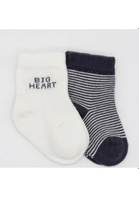 Resim Bistyle Big Heart Penye Soket Çorap 2'li Bs10117 Antrasit Antrasit 