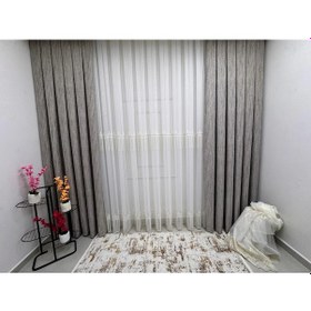 Resim Nivemeshome 2571 V -117 Reina Gold 1/2,5 Pileli Bambu Tül Perde 500x280 