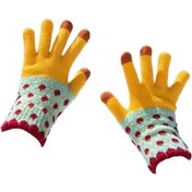 Resim Kadife Kalınlaştırılmış Eldiven - Sarı 