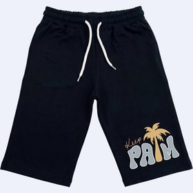 Resim Panios Kids 3'lü Kapri Karışık Baskı Detaylı 3 Parça Erkek Çocuk Şort Gri - Siyah 
