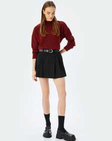 Resim Yarım Balıkçı Yaka Uzun Kollu Basic Triko Kazak 