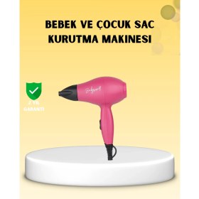 Resim Çocuklara Özel Mini Fön Makinesi – 500/1000W Güç – Düşük Gürültü 