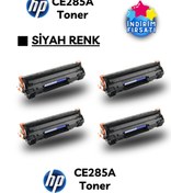Resim YEGGE 4 Adet HP 85a Muadil Toner - Yüksek Baskı Kapasiteli CE285a Toner - HP 285a Muadil Toner 