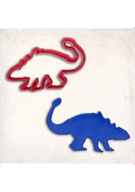 Resim Ankylosaurus Dinozor Kurabiye Kalıbı Şekillendirici Kopat KIrmızı 