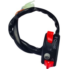 Resim Suntek Motosiklet Aksesuarları Için Gidon Anahtarı Başlatma Kablo Uzunluğu 47,5 Cm 