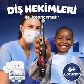 Resim Oral-b İo Çocuk 6+ Marvel Spider Şarjlı Diş Fırçası Yedek Başlığı 4 Adet 