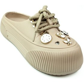 Resim Twingo 3404 Kum Taşlı Eva Kadın Terlik Beyaz 