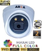 Resim 2Mp 1080P Ahd Warm Led İç Mekan Dome Güvenlik Kamerası 