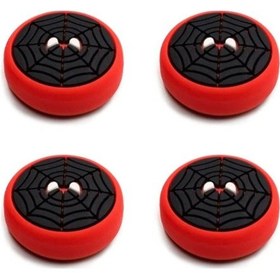 Resim Spider-man Desenli Xbox One S/one X/xbox E/xbox 360 Analog Koruyucu Silikon Pad Ağ 