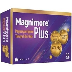 Resim Magnimore Plus Magnezyum 30 Tablet 
