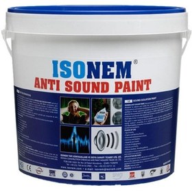Resim İsonem Anti Sound Paint Ses Yalıtım Boyası 18 Lt Beyaz 