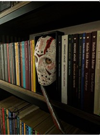 Resim Hayatvesanat 13.cuma / Jason Voorhes / Kitaplık Figürü / Kitap Tutucu / Kolleksiyon / Hediye / 21 Cm 