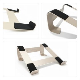 Resim Prexua Fixer Laptop Standı - Notebook Yükseltici Altlık - Metal (Gold) 
