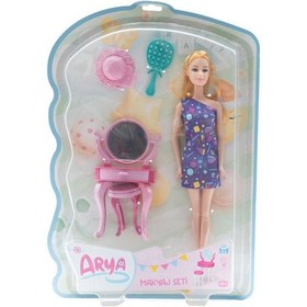 Resim Elly's Makyaj Masası Kartela Üçgen Desen Elbiseli 