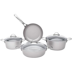 Resim Pierre Cardin Vilma Gri 7 Parça Tencere Seti Gri 