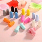 Resim 10 adet/5 çift - Sünger sessiz kulak tıkaçları; yeniden kullanılabilir; gürültülü ortamlara dayanıklı; derin uyku için uygun, çok amaçlı su geçirmez kulak tıkacı 