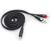 Resim Vigor 3.5 Mm Stereo To 2rca Kablosu Aux Tos Ses 1.8 Mt Kablo Özel Seri Bakır 