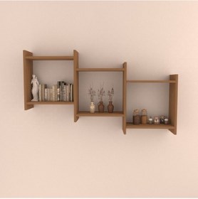 Resim Rafkestir Rain Duvar Rafı Bambu ( Mat ) 