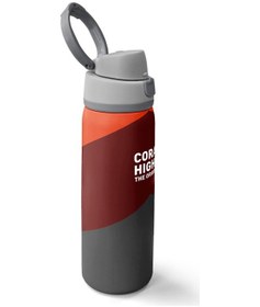 Resim Coral High Koyu Gri Bordo Turuncu Desenli Pipetli Ve Direkt İçim Çelik Termos 800 Ml 38552 Bordo 