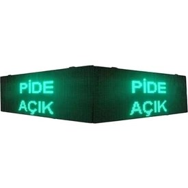 Resim LED Tabela Çift Taraflı Yeşil Kayan Yazı-Wifi 48X96CM 