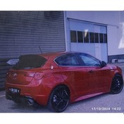 Resim Alfa Romeo Giulietta Yan Kapı Maşbiyelleri Boyasız Ham Mat Siyah 