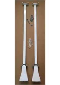 Resim Panel Radyatör Ayağı / Yer Konsolu 40 Cm Yere Sabitleme Beyaz 1 Çift 2 Adet 