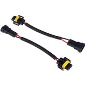 Resim Aubyhe H8 H9 H11 Hıd/led Araç Lambası Bağlantı Kablosu, 12-24v, 8a, 19.5cm, Plug & Play, Abs Malzeme, Isı Dayanıklı 