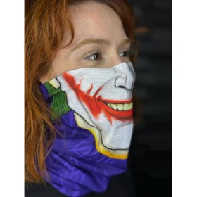 Resim Motobros Joker Desenli Baf Buff Bandana Boyunluk 