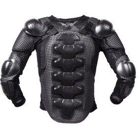 Resim Dm Ghost Racing F060 Motosiklet Dişli Göğüs Koruyucu Dirsek Pedi Düşme Zırh Elbisesi M Siyah M 