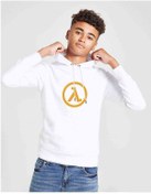 Resim Half Life Logo Baskılı Unisex Çocuk Kapüşonlu Beyaz Sweatshirt 