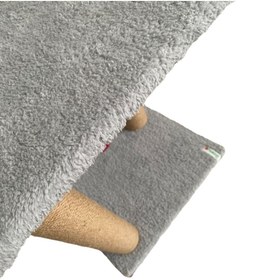 Resim Nursoft Mega Boy Step Kedi Tırmalama Tahtası Açık Gri 