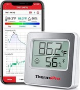 Resim TP-357 Akıllı İç Mekan Isı ve Nem Ölçer Termometre ThermoPro