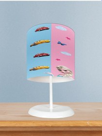 Resim Mekta Home Bebek Ve Çocuk Odası Erkek Ve Kız İçin Ortak Desenli Abajur 