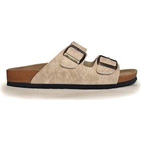 Resim Pierre Cardin Erkek Çift Tokalı Terlik Bej Pc-7543 Bej 