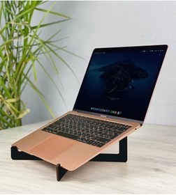 Resim Genel Markalar Taşınabilir Siyah Ahşap Notebook Yükseltici&laptop Standı 