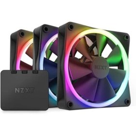 Resim Nzxt F120 Rgb Siyah 120 mm Fan (3 'lü Set) RF-R12TF-B1 