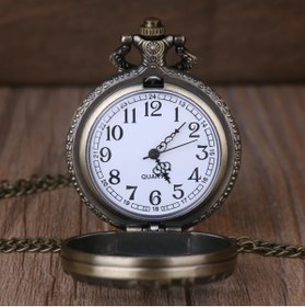 Resim hediyesahibi Kişiye Özel Hayat Ağacı Tasarımlı Retro Quartz Zincirli Köstekli Cep Saati 