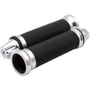 Resim Elmpaly 1 Çift Gümüş Kaymaz Motosiklet Tutacak - Bisiklet Ve Dağ Bisikleti Uyumlu 