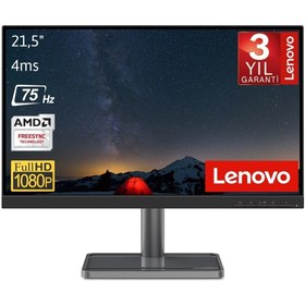 Resim Lenovo 66CAKAC1TK 21.5 1920x1080 75Hz 4ms HDMI VGA IPS Monitör Lenovo