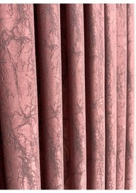 Resim Velar Soft Gül Kurusu Fon Perde Tek Kanat 1/3 Sık Pile Gül Kurusu 