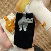 Resim 4 Çift Kadın Sevimli Kedi Desenli Çorap - Yumuşak ve Nefes Alabilen Günlük Tabby Çoraplar, Makinede Yıkanabilir Orta Boy - Kedi Severler & Anime Hayranları İçin Mükemmel Hediye, Şirin Ayakkabı, Rahat Kalıp, Kolaylık Sağlayan Stil, Çorap Koleksiyoncuları 