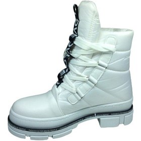 Resim Ortopedikal Womenly Style 2002 Kadın Beyaz Kar Botu Paraşüt Kumaş Beyaz 