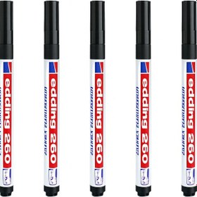 Resim Edding 260 Beyaz Tahta Kalemi Siyah 5 Adet 