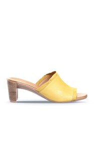 Resim BUENO Shoes Sarı Deri Kadın Topuklu Terlik 01wn4002 