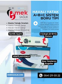 Resim Emek Sağlıktan 3 Motorlu Ahşap Karyola Havalı Yatak Takımı 